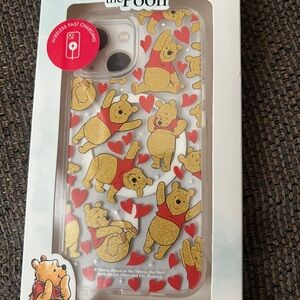 BNWT Disney Winnie the Pooh phone case iPhone 13/14/15 wireless fast charging